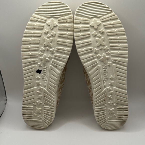 HEY DUDE WOMENS 9 MISTY WOVEN CHEETAH TAN NEW - Picture 8 of 9